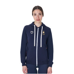 Dameshoodie Equestro x FISE Marineblazer Marineblauw Dameshoodie Equestro x FISE Marineblazer Marineblauw