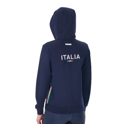 Dameshoodie Equestro x FISE Marineblazer Marineblauw Dameshoodie Equestro x FISE Marineblazer Marineblauw