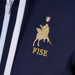 Dameshoodie Equestro x FISE Marineblazer Marineblauw Dameshoodie Equestro x FISE Marineblazer Marineblauw