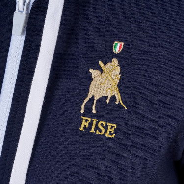 Dameshoodie Equestro x FISE Marineblazer Marineblauw Dameshoodie Equestro x FISE Marineblazer Marineblauw