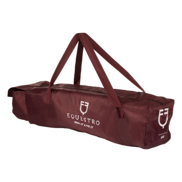 Set transportbeschermers en staartbeschermer Equestro met rubberen patch Bordeaux Set transportbeschermers en staartbeschermer Equestro met rubberen patch Bordeaux