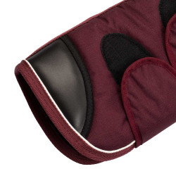 Set transportbeschermers en staartbeschermer Equestro met rubberen patch Bordeaux Set transportbeschermers en staartbeschermer Equestro met rubberen patch Bordeaux