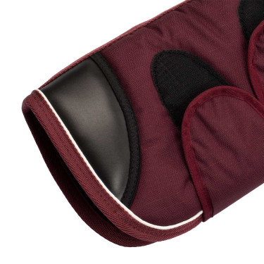 Set transportbeschermers en staartbeschermer Equestro met rubberen patch Bordeaux Set transportbeschermers en staartbeschermer Equestro met rubberen patch Bordeaux