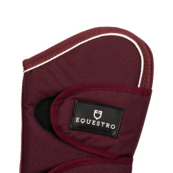 Set transportbeschermers en staartbeschermer Equestro met rubberen patch Bordeaux Set transportbeschermers en staartbeschermer Equestro met rubberen patch Bordeaux