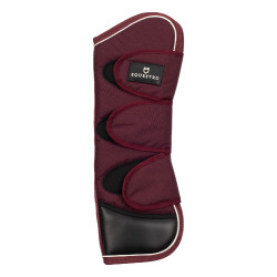 Set transportbeschermers en staartbeschermer Equestro met rubberen patch Bordeaux Set transportbeschermers en staartbeschermer Equestro met rubberen patch Bordeaux