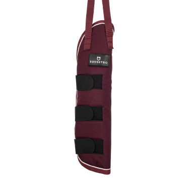 Set transportbeschermers en staartbeschermer Equestro met rubberen patch Bordeaux Set transportbeschermers en staartbeschermer Equestro met rubberen patch Bordeaux