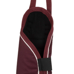Set transportbeschermers en staartbeschermer Equestro met rubberen patch Bordeaux Set transportbeschermers en staartbeschermer Equestro met rubberen patch Bordeaux