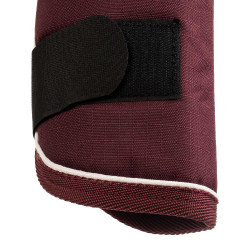 Set transportbeschermers en staartbeschermer Equestro met rubberen patch Bordeaux Set transportbeschermers en staartbeschermer Equestro met rubberen patch Bordeaux