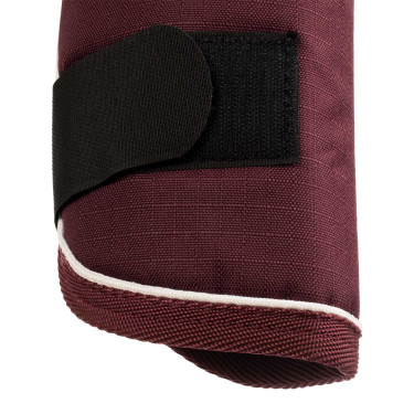 Set transportbeschermers en staartbeschermer Equestro met rubberen patch Bordeaux Set transportbeschermers en staartbeschermer Equestro met rubberen patch Bordeaux