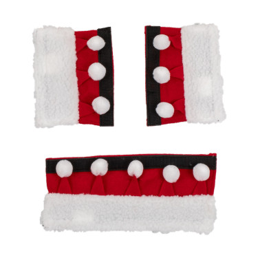 Set Christmas Supreme neusriembeschermer + bakstukkenbeschermers Rood