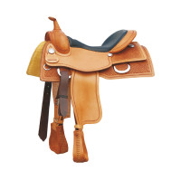 Westernzadel Pool’s Genuine Working Cow 555 Classic Natuurlijk Bruin