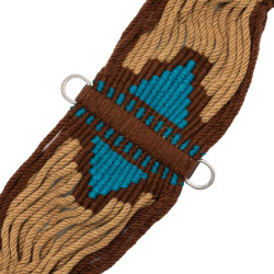 Western mohair singel met Azteeks motief – paardrijden