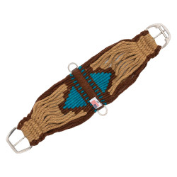 Western mohair singel met Azteeks motief – paardrijden