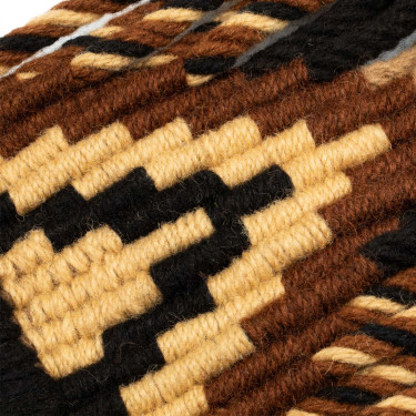 Mohair singel voor paardrijden met leren centerstuk – Pool’s