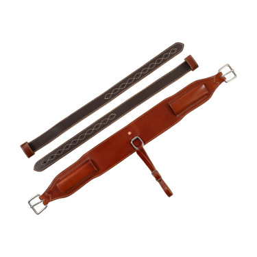 Westwood leren western achterste singel Cognac Bruin Westwood leren western achterste singel Cognac Bruin