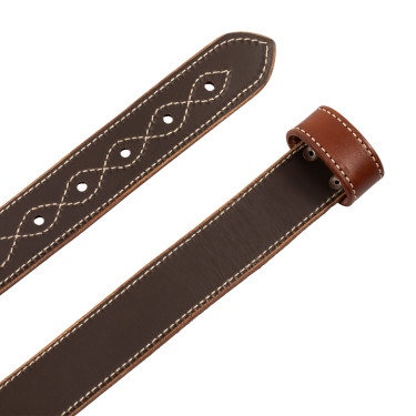 Westwood leren western achterste singel Cognac Bruin Westwood leren western achterste singel Cognac Bruin