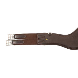 Anatomische lederen singel Equestro Donkerbruin Anatomische lederen singel Equestro Donkerbruin