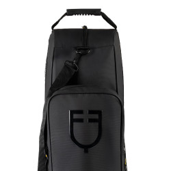 Equestro laarzen- en helmtas van technische stof Zwart