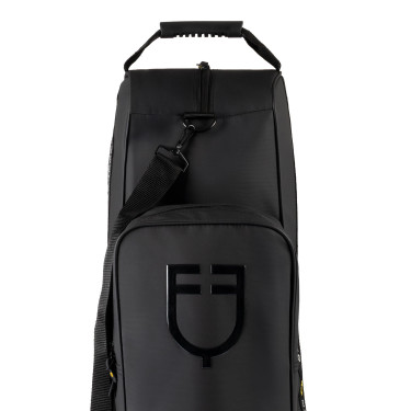 Equestro laarzen- en helmtas van technische stof Zwart