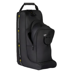 Equestro laarzen- en helmtas van technische stof Zwart