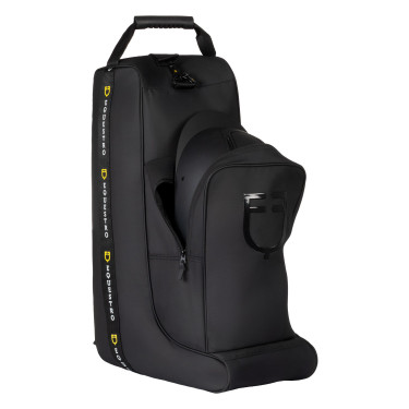 Equestro laarzen- en helmtas van technische stof Zwart