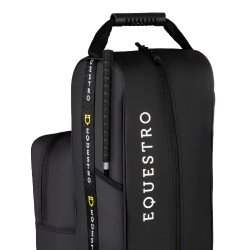 Equestro laarzen- en helmtas van technische stof Zwart