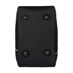 Equestro laarzen- en helmtas van technische stof Zwart