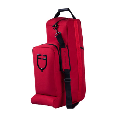 Equestro laarzen- en helmtas van Cordura Bordeaux Equestro laarzen- en helmtas van Cordura Bordeaux