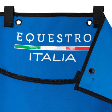 Lange stalafscheiding Equestro x FISE met geborduurd logo Blauw van Savoye