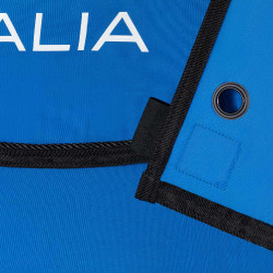 Lange stalafscheiding Equestro x FISE met geborduurd logo Blauw van Savoye