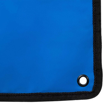 Lange stalafscheiding Equestro x FISE met geborduurd logo Blauw van Savoye