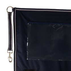 Boxgordijn Supreme met logo 130×120 Marine Marineblauw