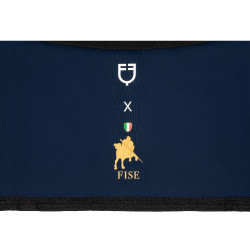 Staldeur Equestro x FISE met geborduurd logo Marineblazer Marineblauw