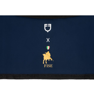 Staldeur Equestro x FISE met geborduurd logo Marineblazer Marineblauw
