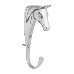 Massieve messing hoofdstelhaak Supreme Zilver