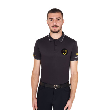 Heren poloshirt voor paardrijden Equestro Scuderia Heren poloshirt voor paardrijden Equestro Scuderia