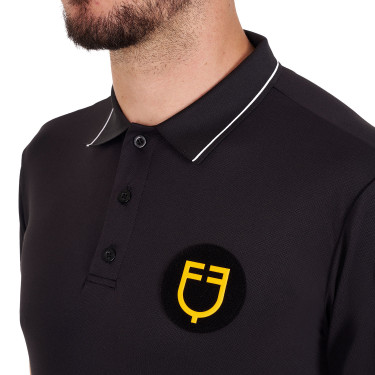 Heren poloshirt voor paardrijden Equestro Scuderia Heren poloshirt voor paardrijden Equestro Scuderia