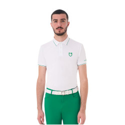 Heren paardrijpolo Equestro – ademend, slim-fit