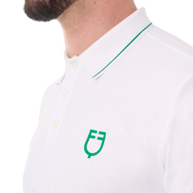 Heren paardrijpolo Equestro – ademend, slim-fit