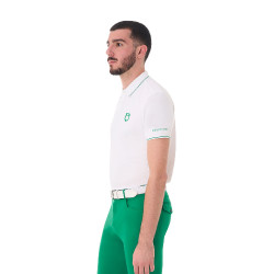 Heren paardrijpolo Equestro – ademend, slim-fit