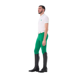 Heren paardrijpolo Equestro – ademend, slim-fit