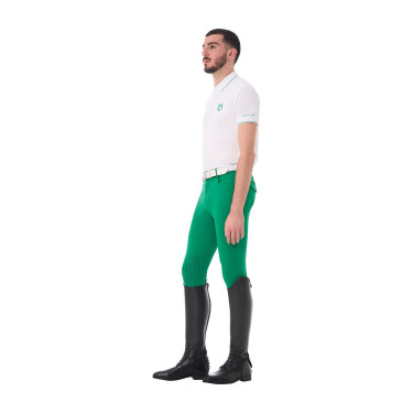 Heren paardrijpolo Equestro – ademend, slim-fit