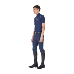 Heren trainingspolo Equestro x FISE met rits, Italiaanse vlag, korte mouwen Marineblazer Marineblauw Heren trainingspolo Equestro x FISE met rits, Italiaanse vlag, korte mouwen Marineblazer Marineblauw