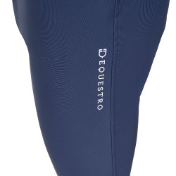 Heren rijbroek Equestro x FISE met kniest grip Marineblazer Marineblauw