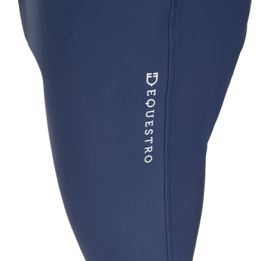 Heren rijbroek Equestro x FISE met kniest grip Marineblazer Marineblauw