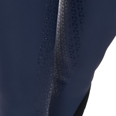 Damesrijbroek Equestro x FISE full grip Marineblazer Marineblauw