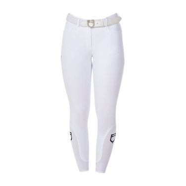 Damesrijbroek Equestro x FISE full grip Wit Damesrijbroek Equestro x FISE full grip Wit