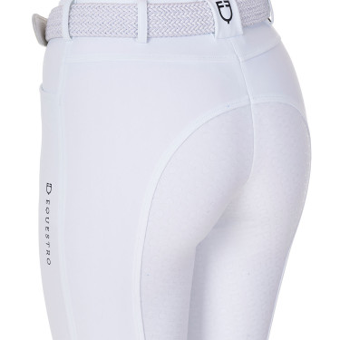 Damesrijbroek Equestro x FISE full grip Wit Damesrijbroek Equestro x FISE full grip Wit