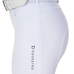 Damesrijbroek Equestro x FISE full grip Wit Damesrijbroek Equestro x FISE full grip Wit