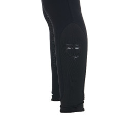 Dames rijbroek Equestro met kniest grip, hoge taille, gevoerd met fleece Zwart Dames rijbroek Equestro met kniest grip, hoge taille, gevoerd met fleece Zwart